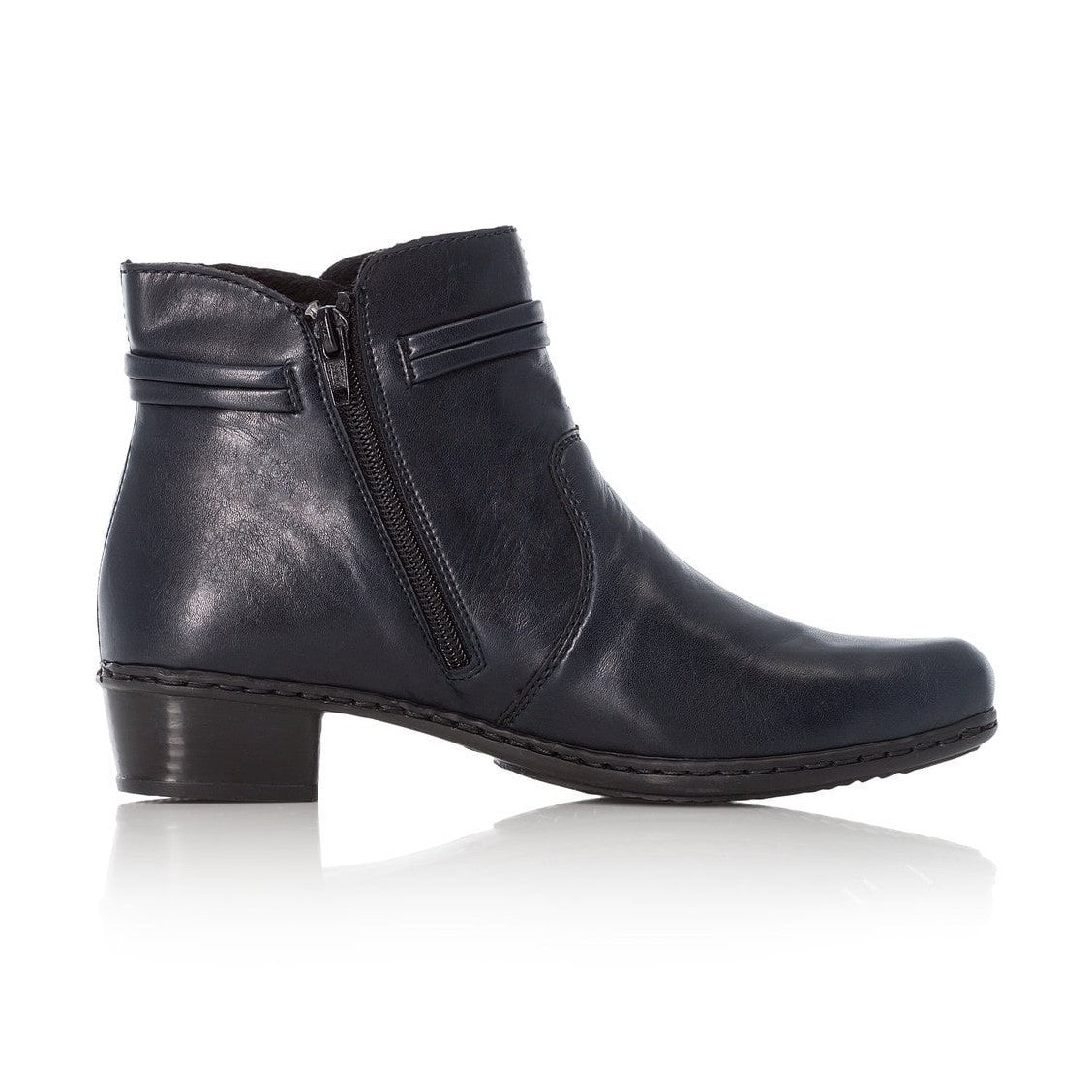 Rieker ANKLE BOOT NAVY with zip Y0781-14
