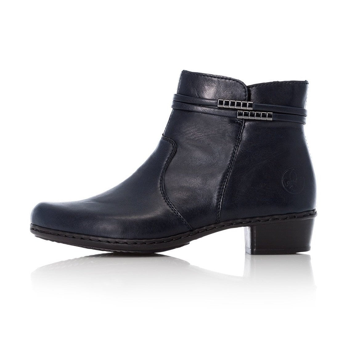 Rieker ANKLE BOOT NAVY with zip Y0781-14