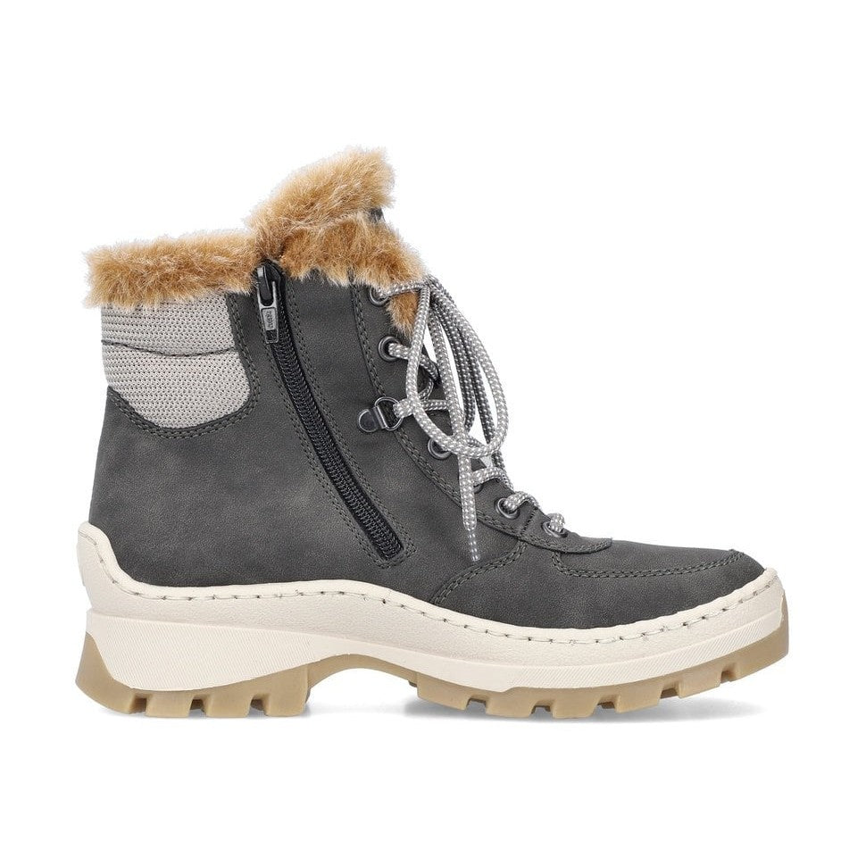 Rieker Ankle Boot GREY X9335-45 With Zip