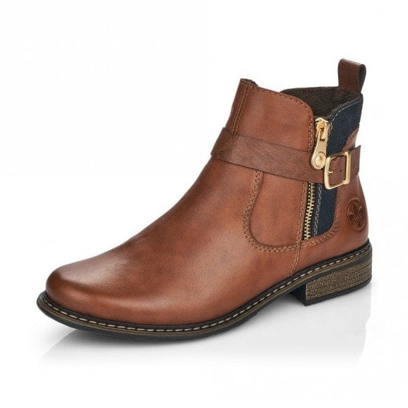 Rieker Ankle Boot Z4959-22 NUSS NUT With a Zip
