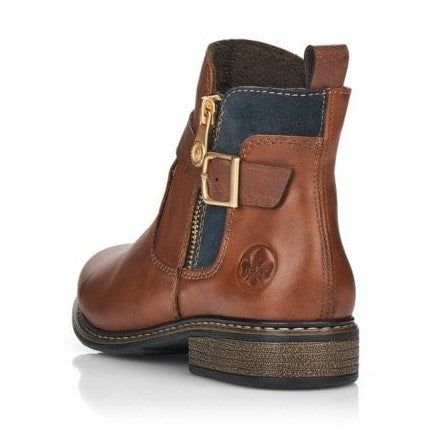 Rieker Ankle Boot Z4959-22 NUSS NUT With a Zip