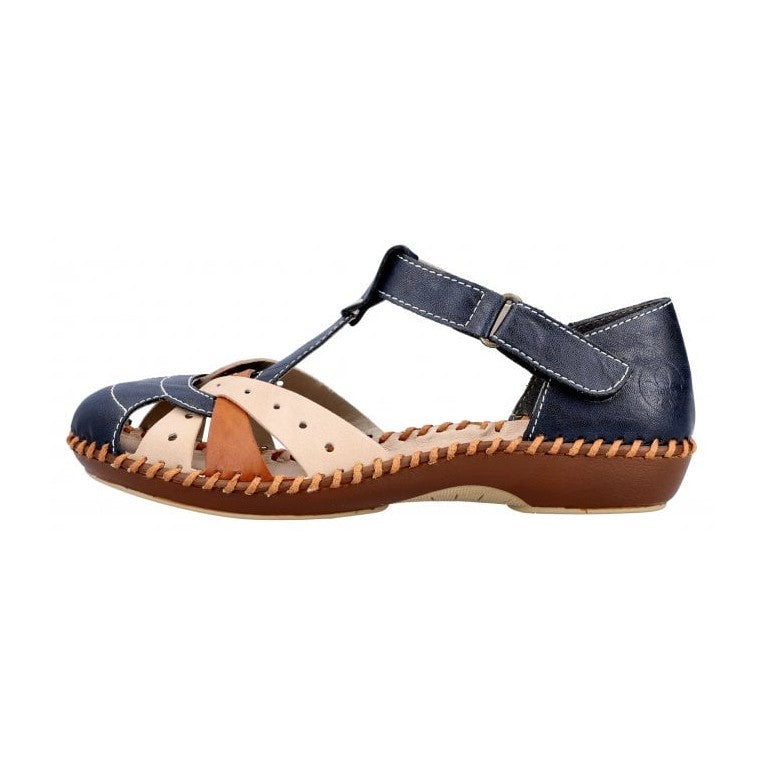 Rieker Casual Sandal Shoe M1655-14 BLUE MULTI