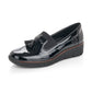 Rieker Ladies Classic Loafer Slip-on Shoe BLACK 53751-00