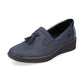 Rieker Ladies Classic Loafer Slip-on Shoe BLUE 53751-14