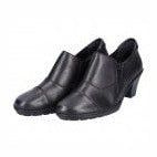 Rieker Ladies Leather Shoe BLACK 57173-02