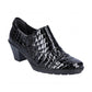 Rieker Ladies Leather Shoes SCHWARTZ 57173-03