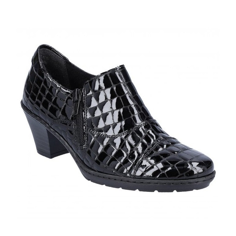 Rieker Ladies Leather Shoes SCHWARTZ 57173-03