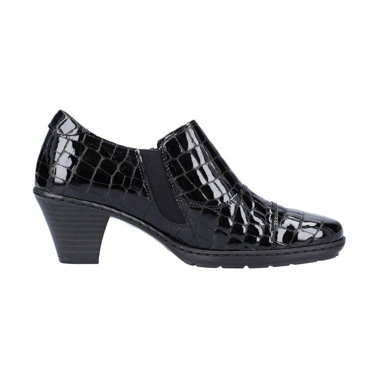 Rieker Ladies Leather Shoes SCHWARTZ 57173-03