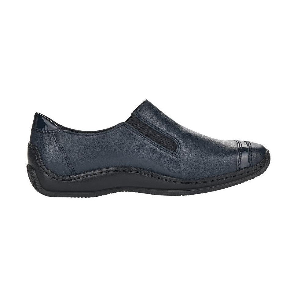 Rieker Lady's shoe with zip L1761-14 BLUE