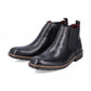 Rieker Men's BLACK Leather Boot 1360-00