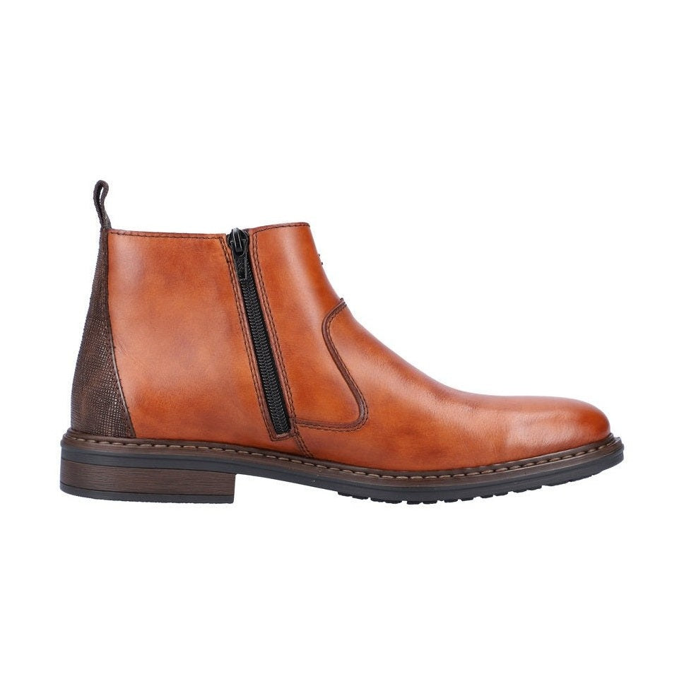Rieker Men's Boot 17654 Chelsea Boot with Zip 17654-22 NUT