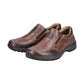 Rieker Men's Extra wide Slip-On Leather Shoe TOFFEE 03354-26