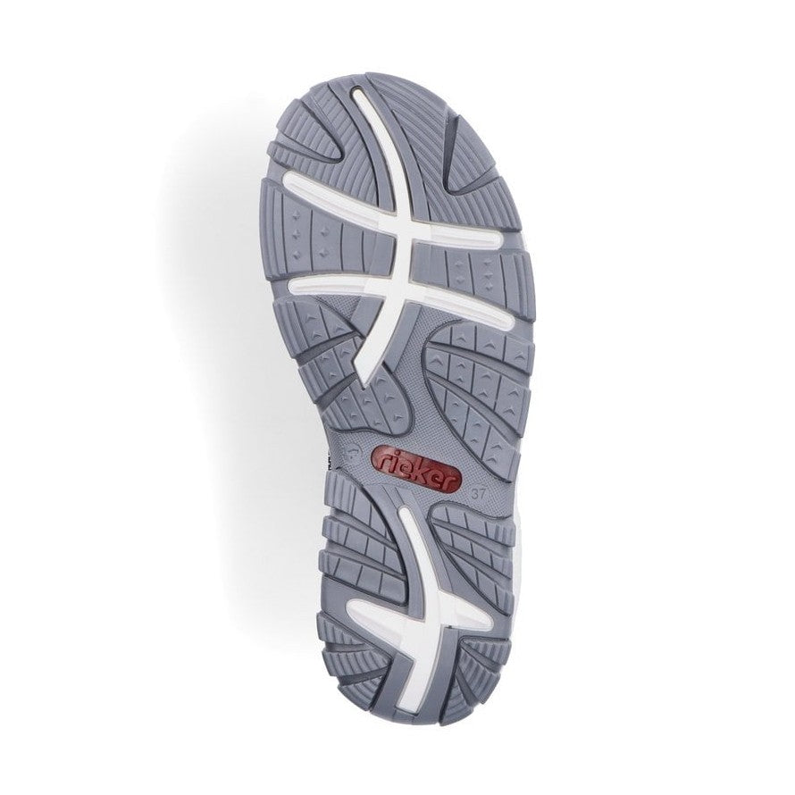Rieker Sandal 68888-14 NAVY/WHITE with elasticated straps