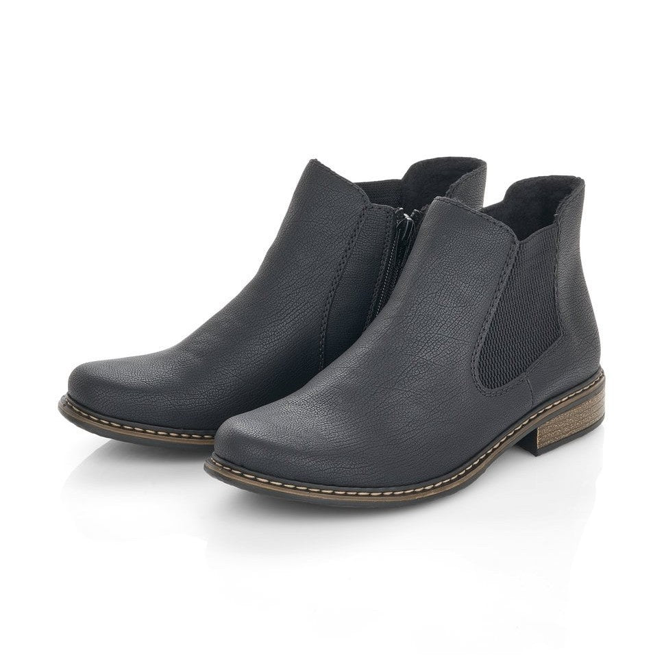 Rieker Smart Ankle Boot with zip Z4994-00 BLACK