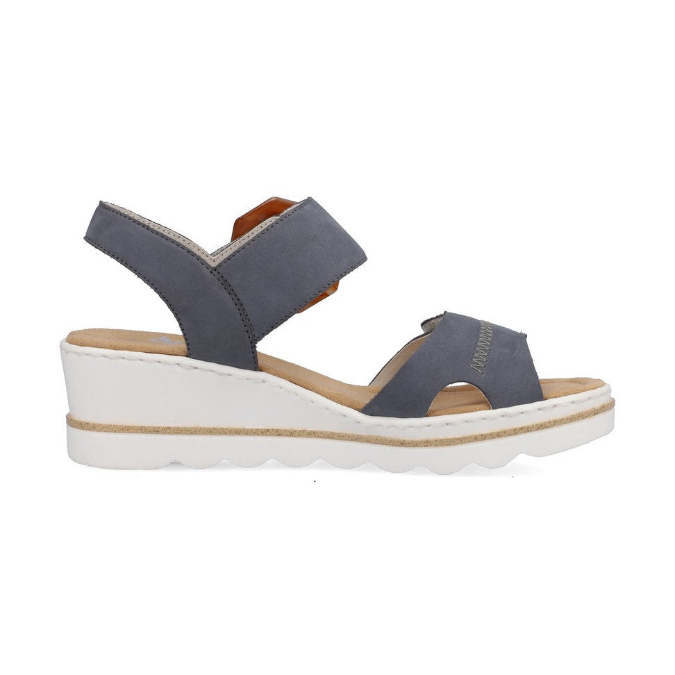 Rieker Wedge Sandal BLUE 67476-14