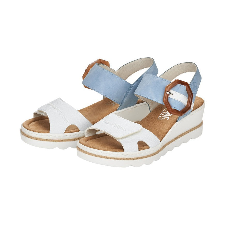 Rieker Wedge sandal Sky 67476-10