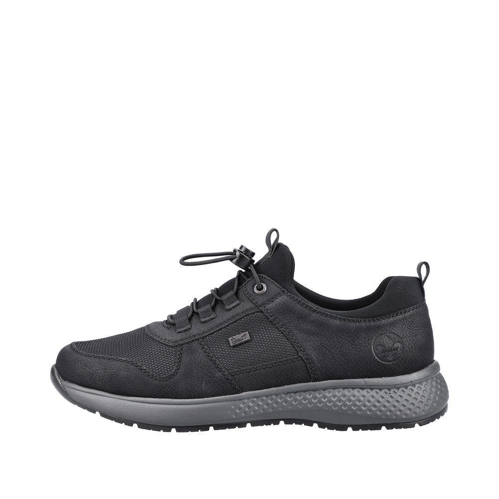 Rieker Men's Trainer Shoe with elastic lace B7650-00 BLACK