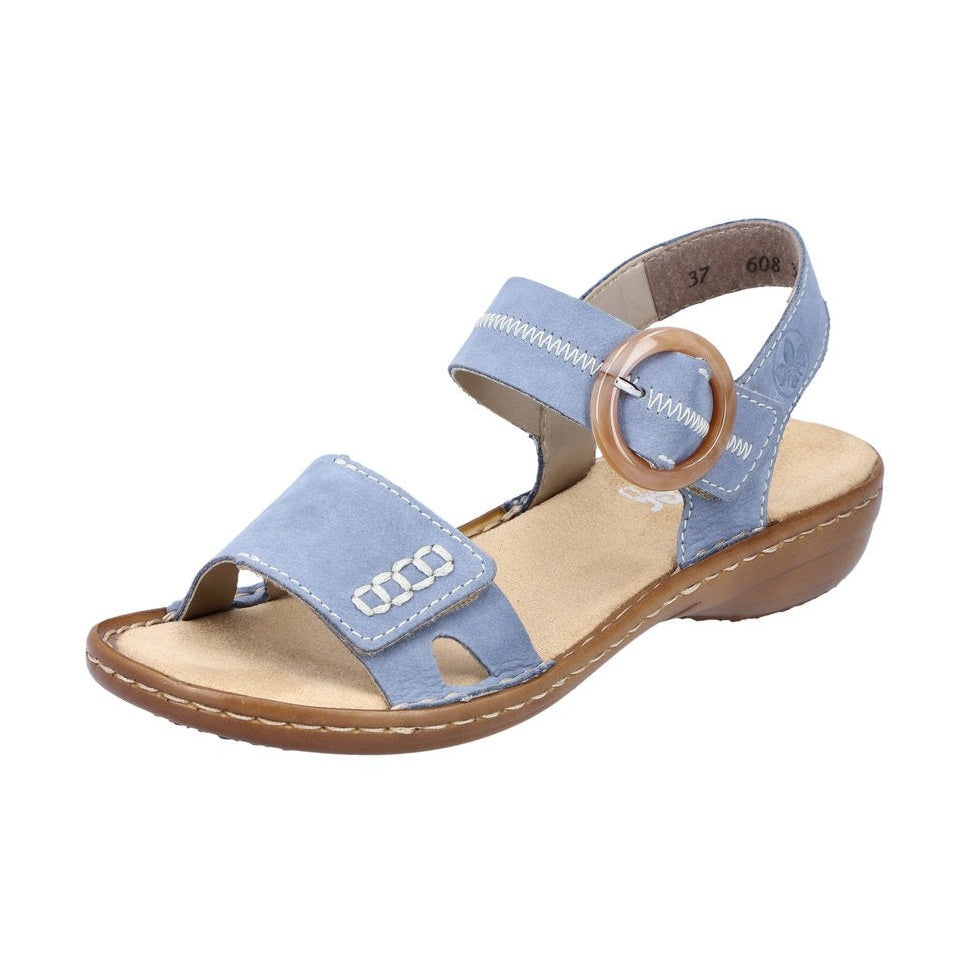 Rieker women Blue sandal 608Z3-14