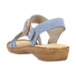 Rieker women Blue sandal 608Z3-14