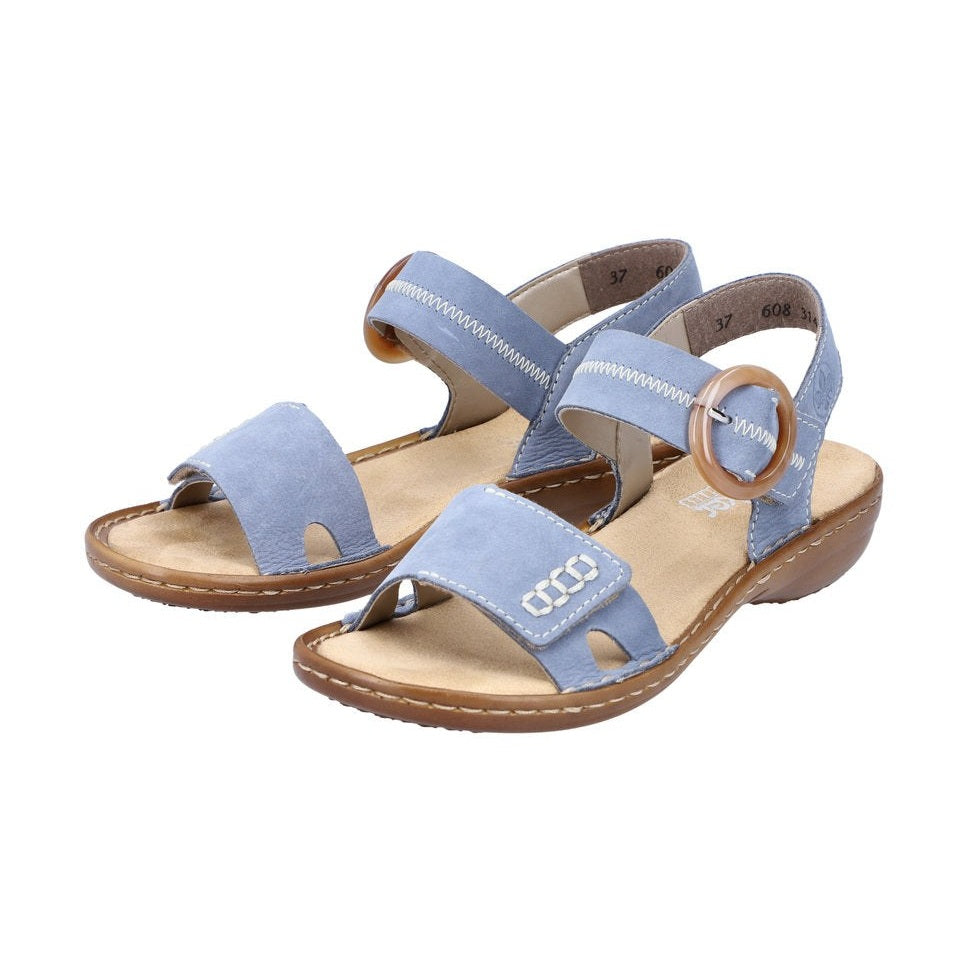 Rieker women Blue sandal 608Z3-14