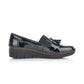 Rieker Ladies Classic Loafer Slip-on Shoe  BLACK 53751-00