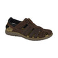 Roamers M416 BROWN Touch Fastening Sandal