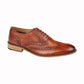 Roamers M9579 TAN Heavy Vintage style Brogue Oxford Shoe