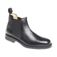 Roamers Mens BLACK Leather Chelsea Boot M278A
