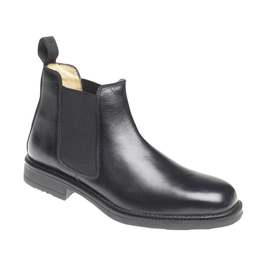 Roamers Mens BLACK Leather Chelsea Boot M278A