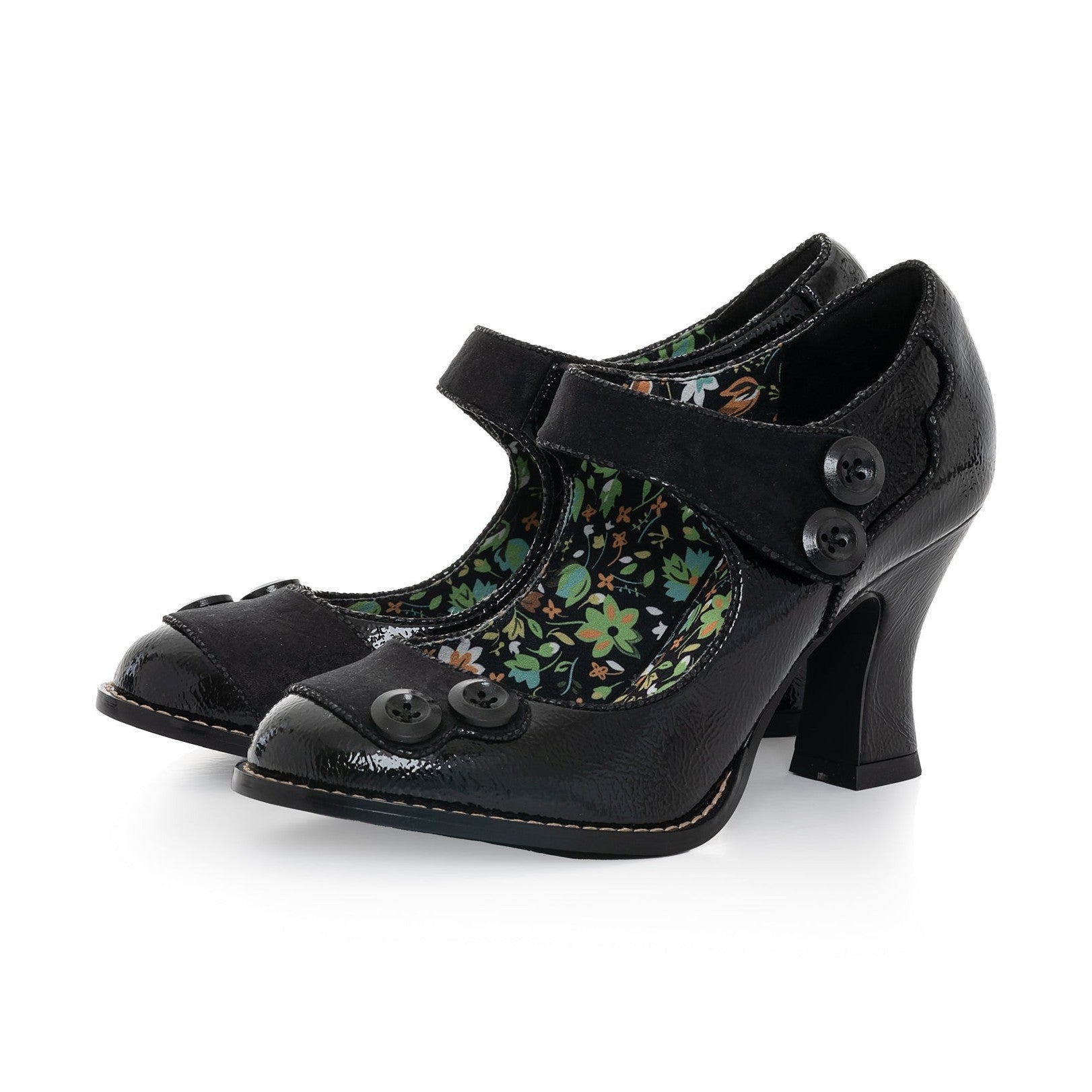 Ruby Shoo Bar Shoe Penny BLACK Pat
