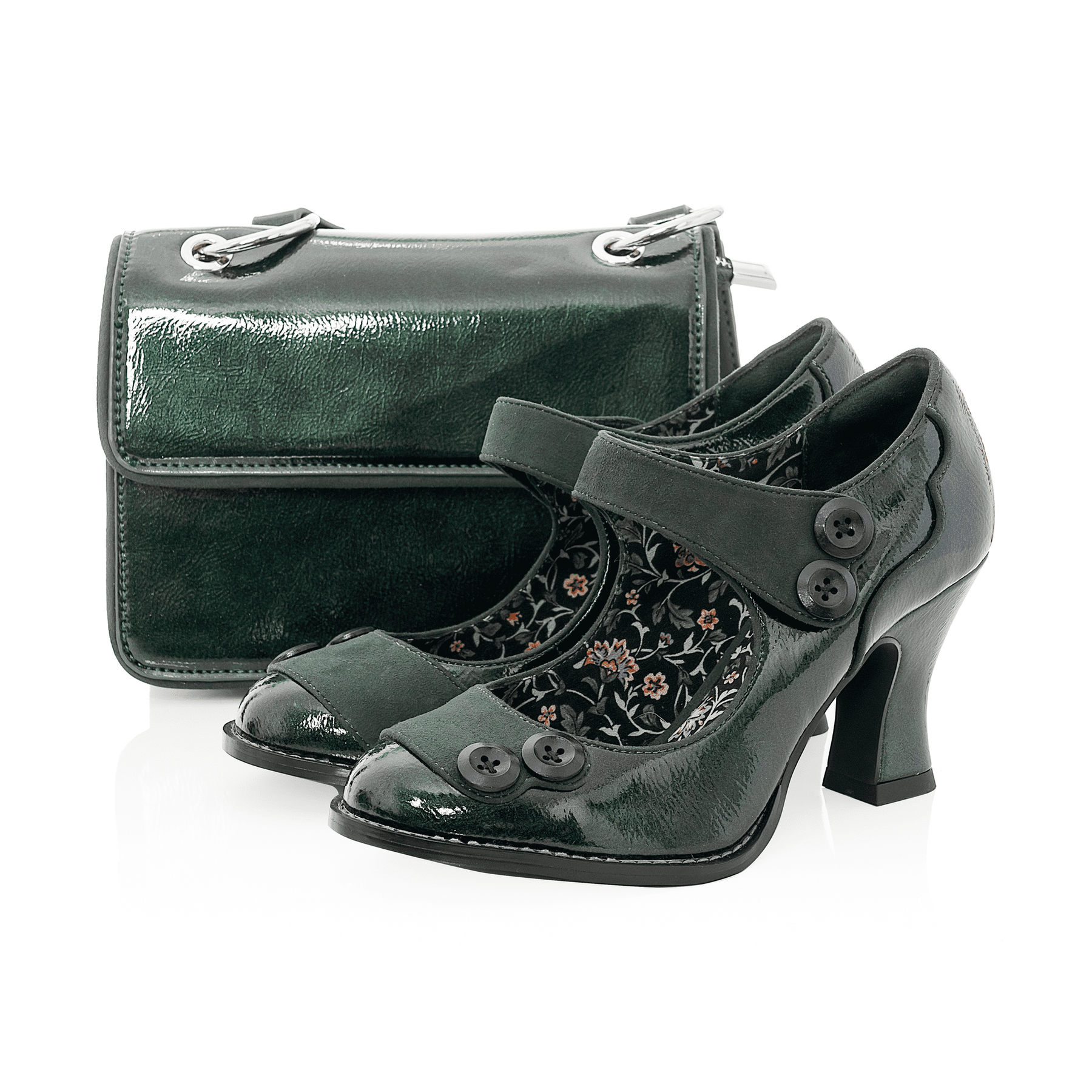 Ruby Shoo Bar Shoe Penny Forrest GREEN .
