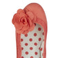 Ruby Shoo COURT SHOE Chrissie CORAL With Flower Trim