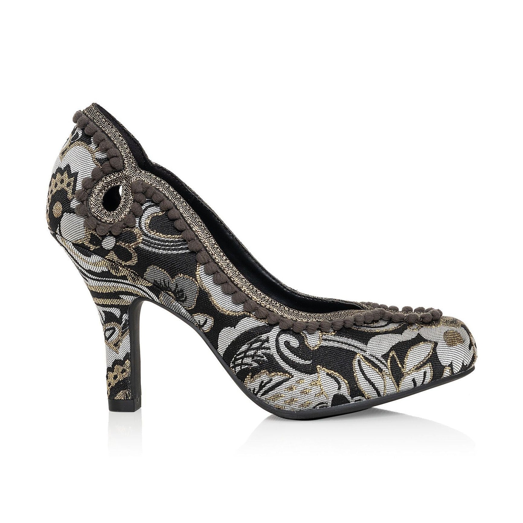 Ruby Shoo High heeled Court Shoe Miley BLACK/GOLD