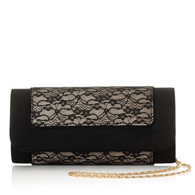 Ruby Shoo Tirana BLACK LACE Bag Matching Black Shoes Melinda AVAILABLE