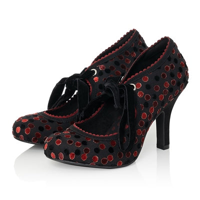 Ruby Shoo Willow RED NOIR to match bag Alberta Red Noir
