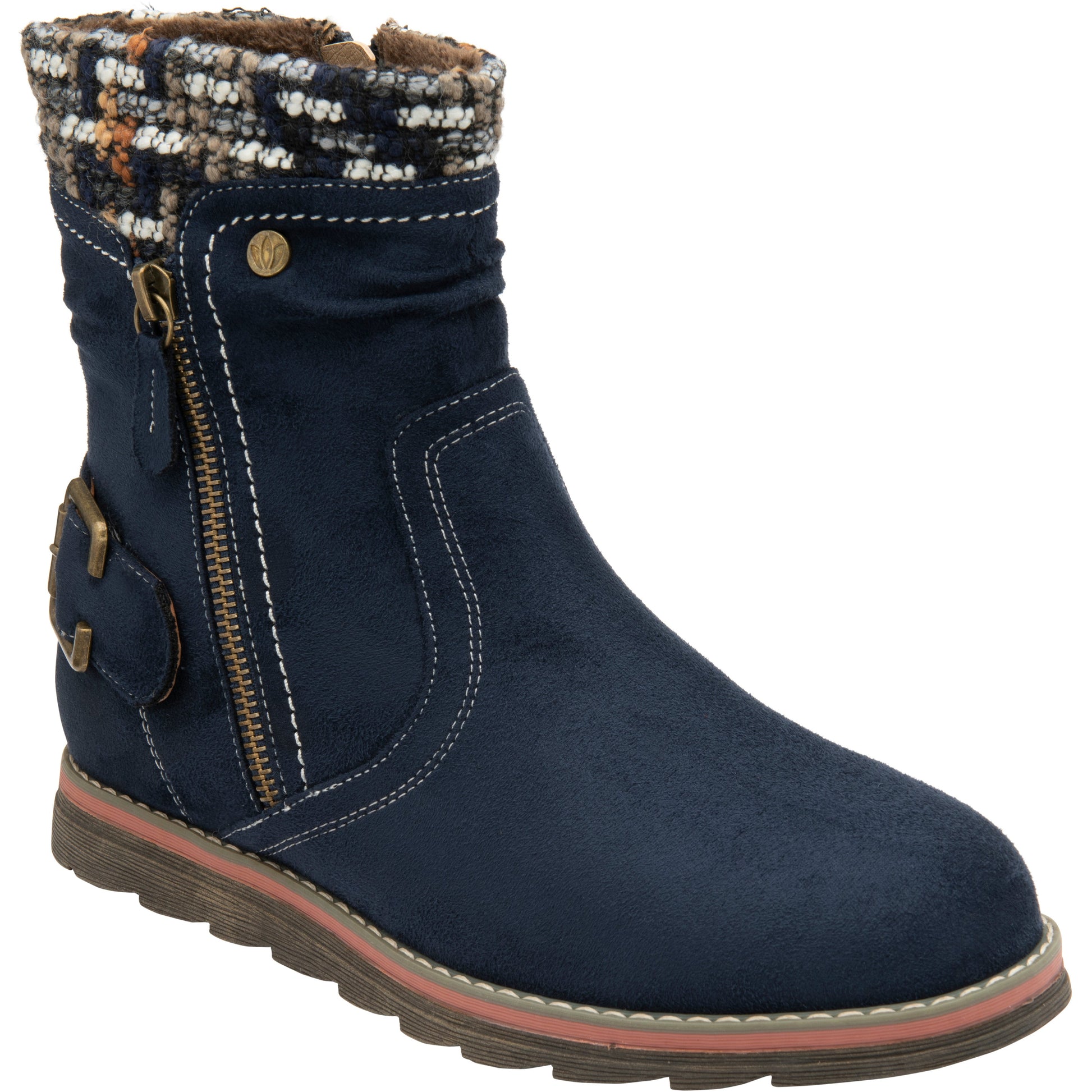Lotus Ankle Boot with zip Sandy