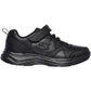 Skechers School Trainer 81445-BBK BLACK touch fastening