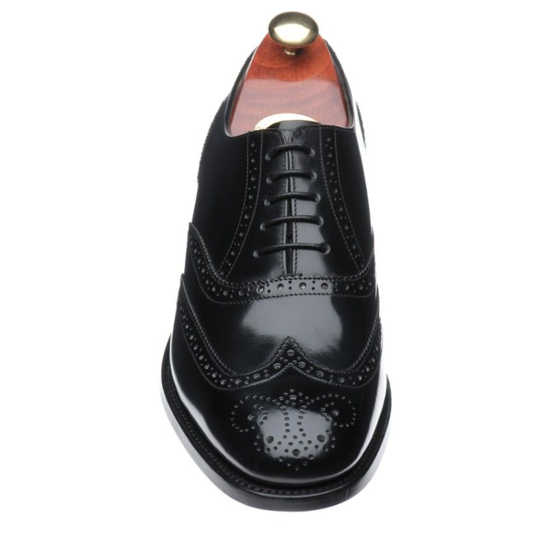 Barker BROGUE SHOE Glasgow BLACK HI SHINE Leather