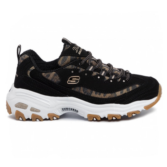 SKECHERS TRAINER D'LITES BLACK 13158BKLD
