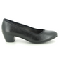Jana Court Shoe Wide Fitting 22360 BLACK