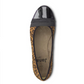 Jana BALLET PUMP BLACK LEOPARD 22165
