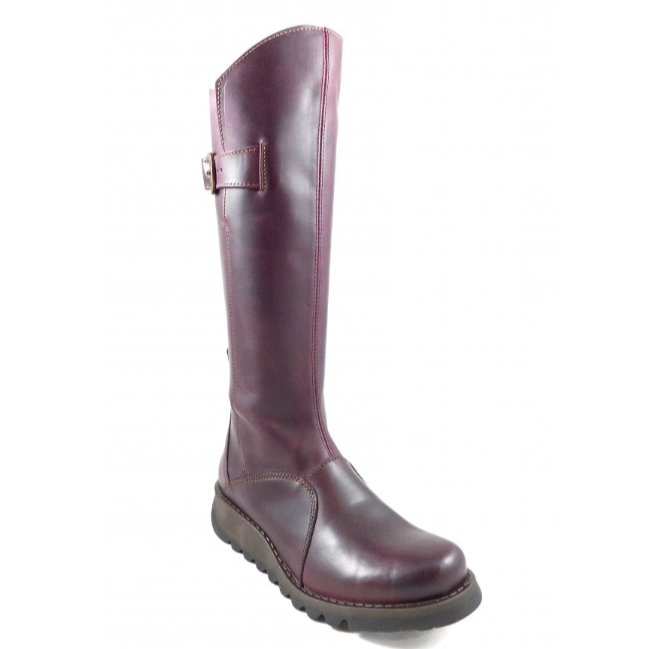 Fly London Long Boot MOL 2 Purple A.G. Meek