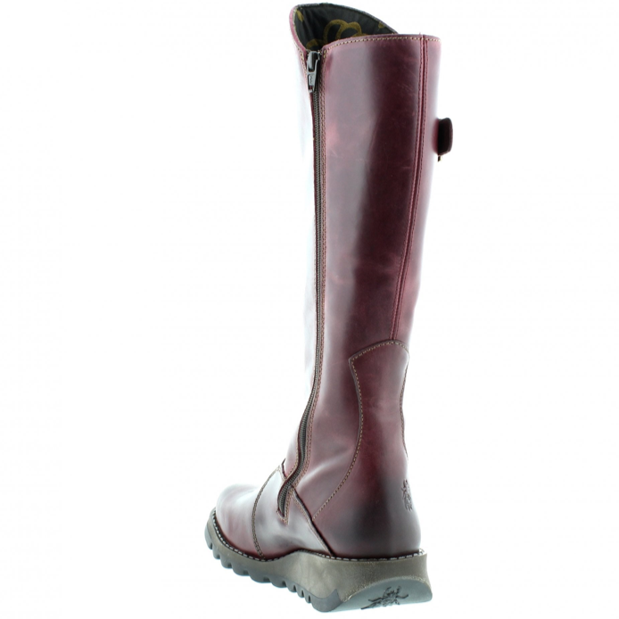 Fly London Long Boot MOL 2 Purple A.G. Meek