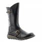 Fly London Mid Calf Boot Mes 2 Black Leather