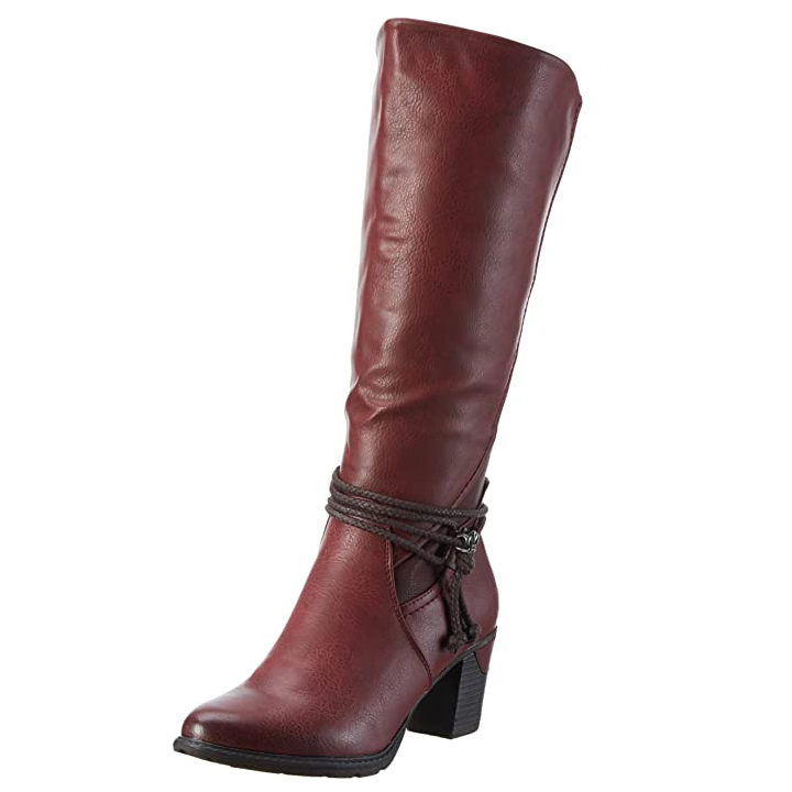 Rieker red boots on sale