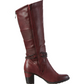 Rieker Long Boot Wine Red with Zip 96058-35