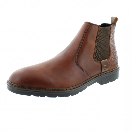 RIEKER CHELSEA BOOT BROWN PULL ON F3553