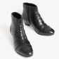 Lotus Ankle Boot Tara Black leather with Zip