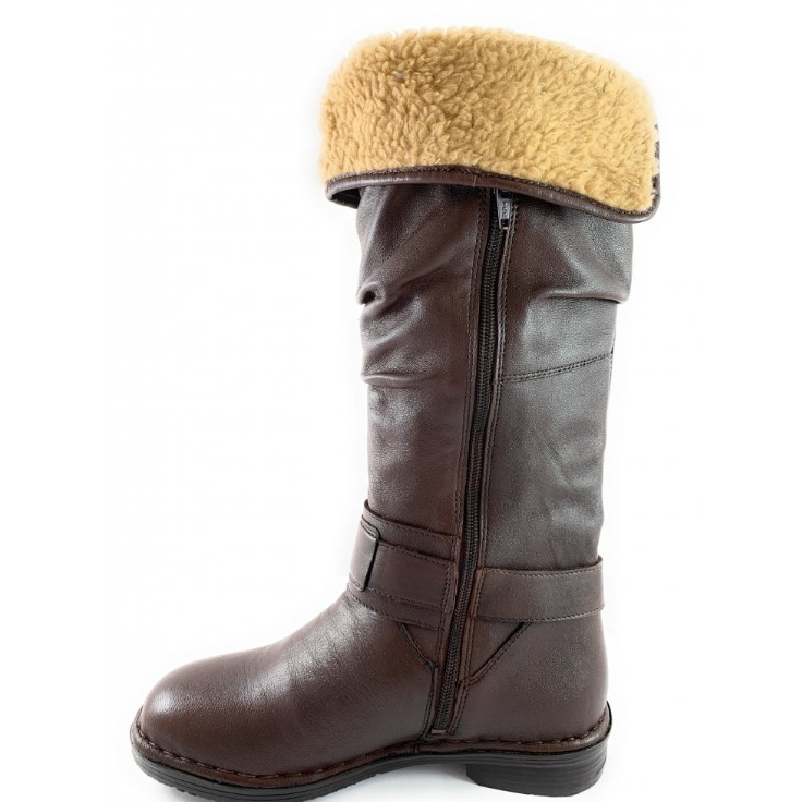 Lotus Knee High boot Talitha BROWN Lined Boot