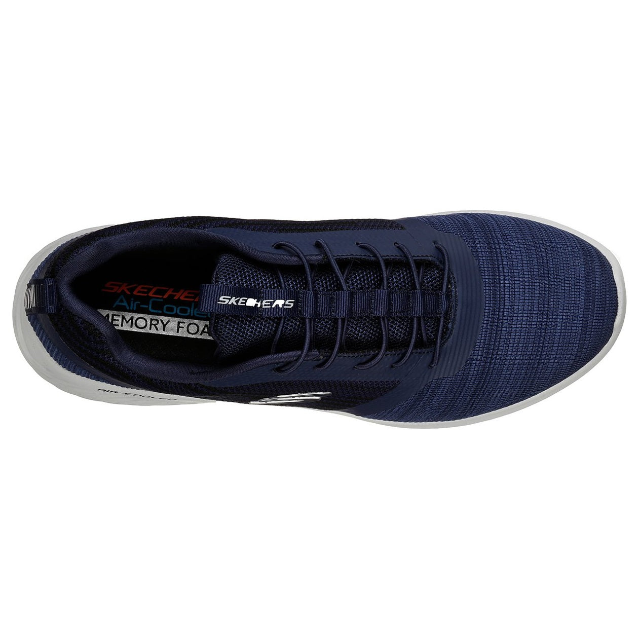 Skechers TRAINER Bounder NAVY 52504 bungee Laced